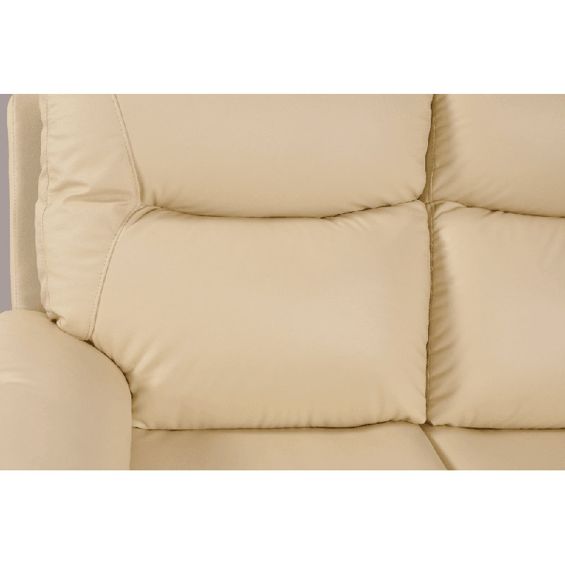 Celarian Genuine Leather Electric Power Recliner Armchair, Cream