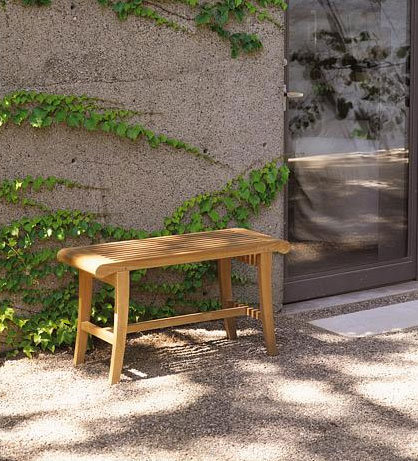 Magruder Outdoor Teak Bench