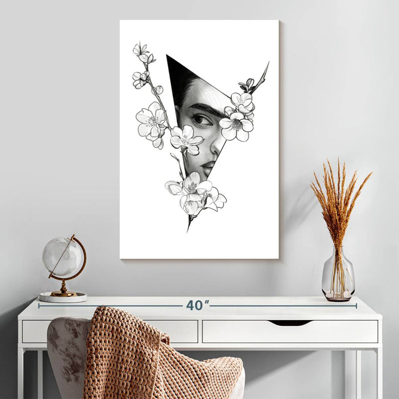 Keiraleigh Triangle Frida Kahlo, 30" H x 20" W