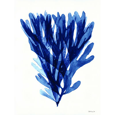 «Transparent Indigo Sea Grass I», reproduction sur toile tendue