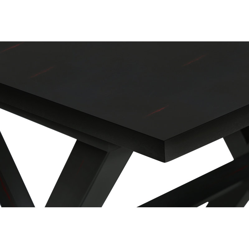 Table d'appoint, table de bout, table d'appoint, carré, table de chevet, chambre à coucher, lampe, placage antique, transitionnel