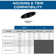 6" Recessed Sloped Ceiling Step Baffle Trim For 6" Housing