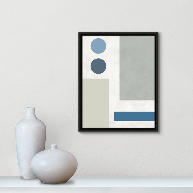 «Stars Align I» par Daniela Santiago - reproduction sur toile flottante, Cadre espresso, L 12,5 po x H 15,5 po