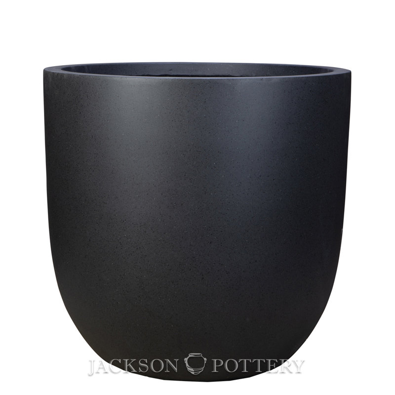 10 in. Lightweight Egg Planter - Granite Grey, Gray, 10" H x 10" W x 10" D