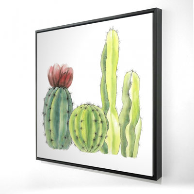 Exotic Red Botanical Canvas - Four Little Cactus Home Decor