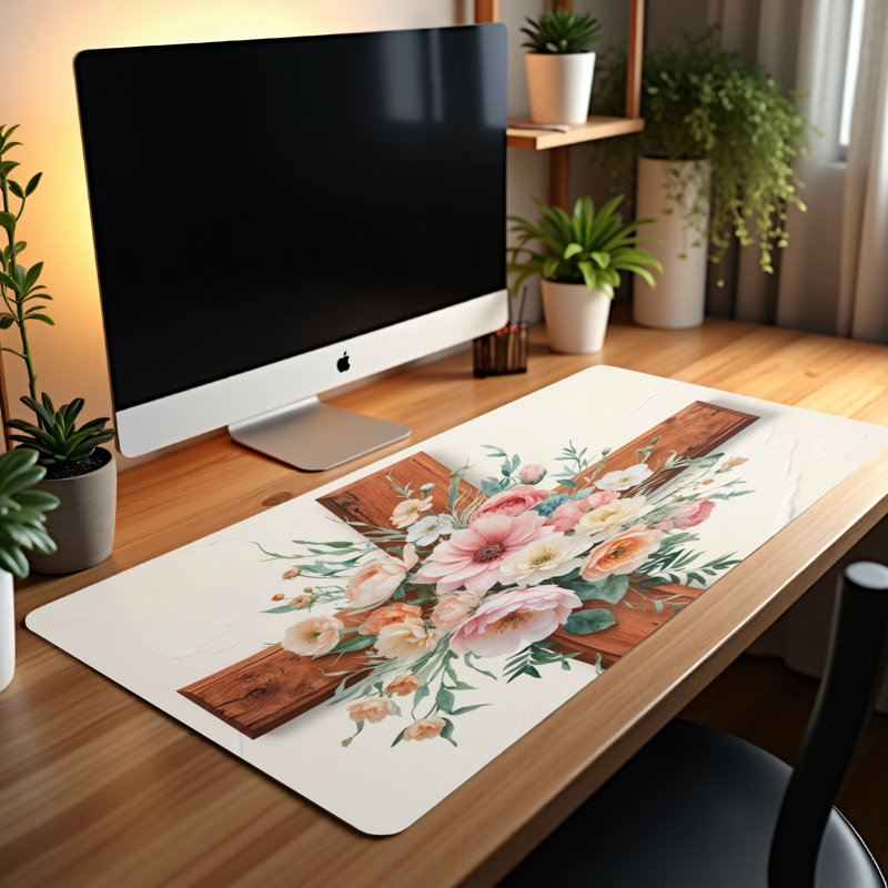 Polyester Desk Pad, 31.5x15.5