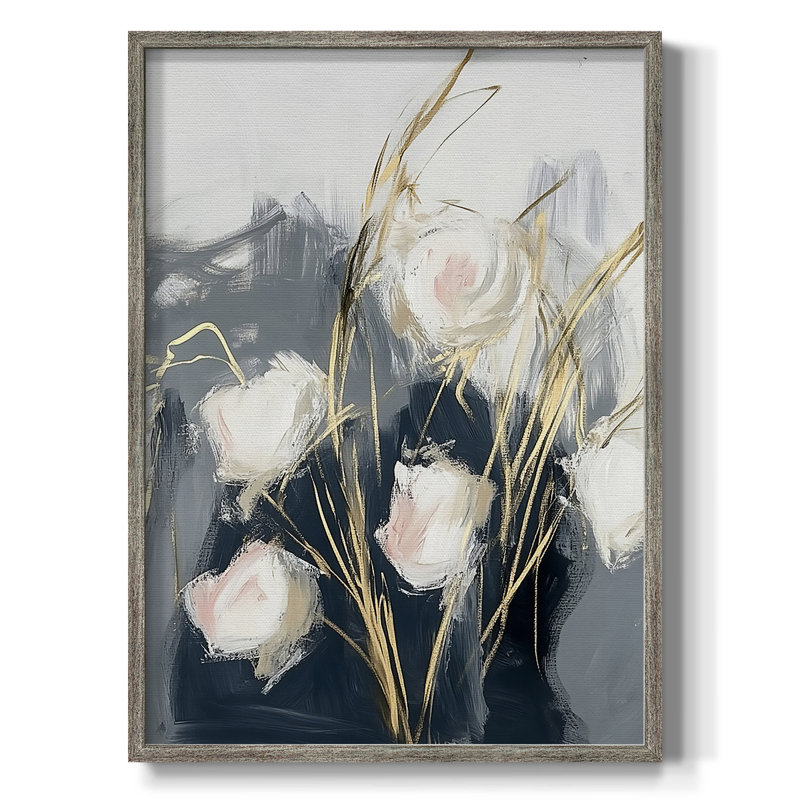 Reproduction encadrée FLORAL Series DCLXVIII - bois massif, H 11 po x l 9 po
