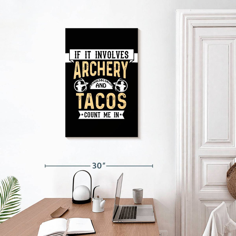 Sireci Archery And Tacos, 30" H x 20" W