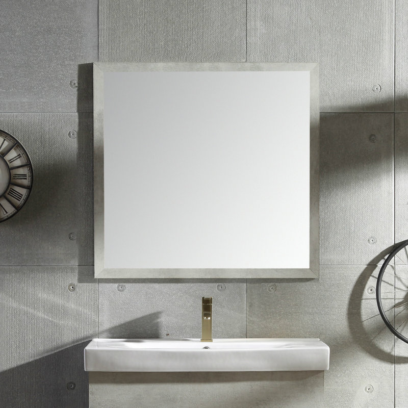 Miroir de salle de bain/meuble-lavabo Ayza, Gray Marble, H 33,2 po x l 29,5 po