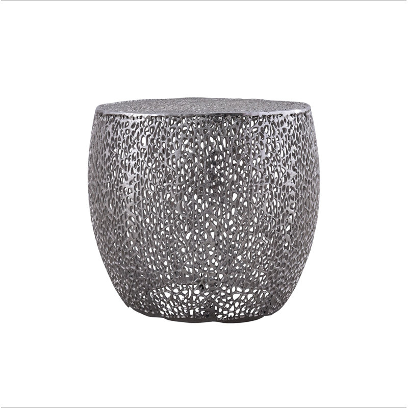Table basse ronde, Argent argent