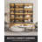 Modern Glass Display Cabinet With Glass Doors, Adjustable Shelves & Rgb Led Lights, Tall Curio Storage Cabinet With Wireless Remote-636166312