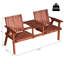 Banc de patio en bois pour l'extérieur Wilhelmina-1032001156