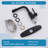 304 Stainless Steel 360°Rotating Spout Bathroom Sink Faucet with Deck Plate-100085873