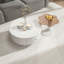 Table basse avec tiroirs, gigogne rotative nordique Elina