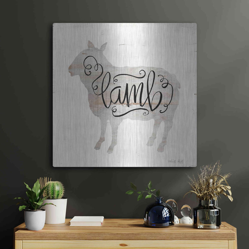 «Lamb In Beige» par Cindy Jacobs, H 24 po x l 24 po