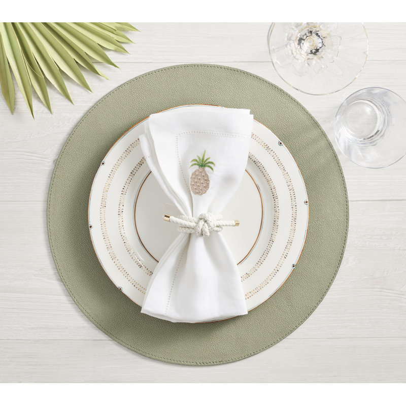 Icons Placemat, Sage/Khaki