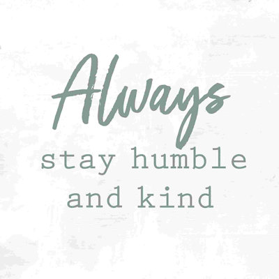 Toujours humble