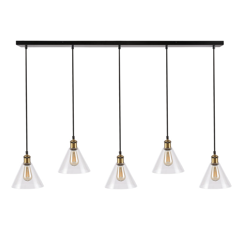 Beacham 5 - Light Black Kitchen Island Pendant