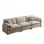 Canapé modulaire Mid-Century 3 places avec 2 coussins et 3 coussins décoratifs-1360446174