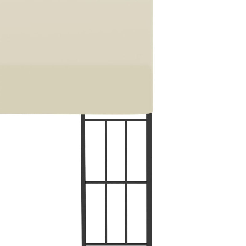 Mttler 118" x 157.5" Steel Patio Gazebo, Cream