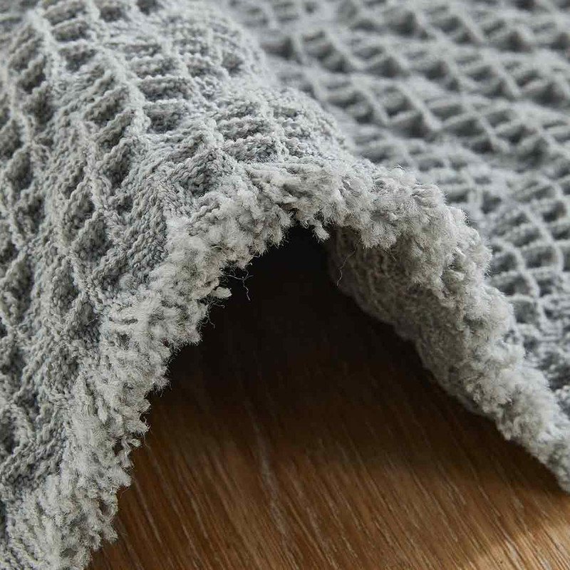 Nathalee Non-Slip Bath Mat, 16" L x 24" W, Gray