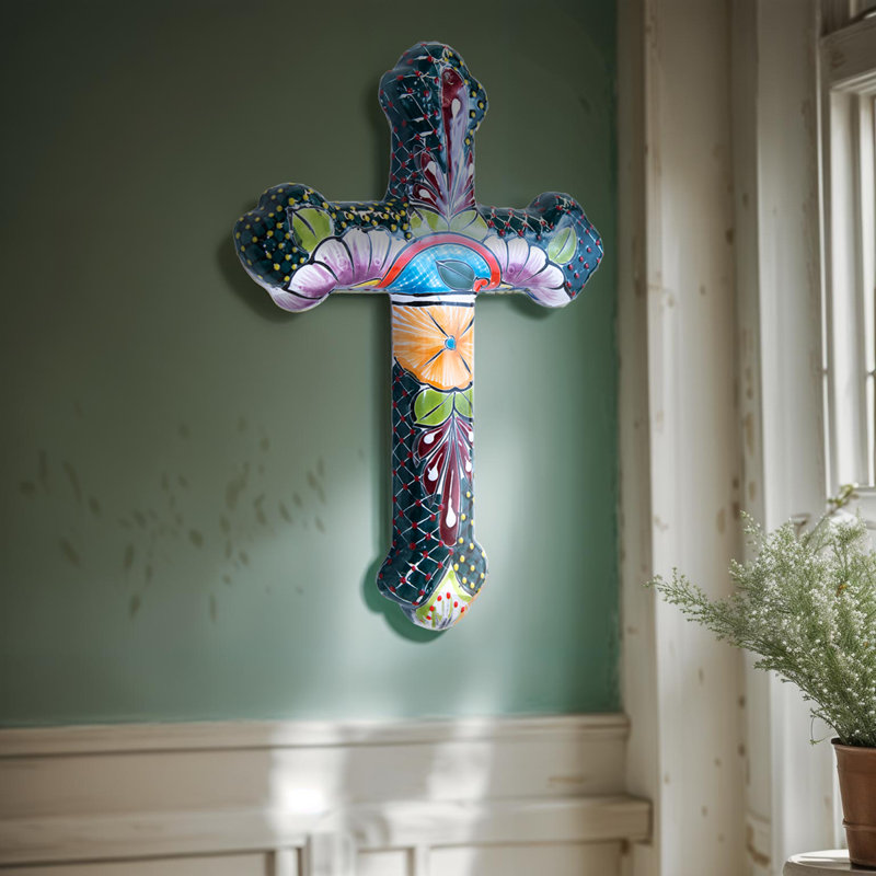 Hand Crafted Talavera Cross