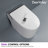 Smart Toilet With Auto Open Lid, Auto Flush & Foam Shield Technology, ADA Comfortable Chair Height, Warm Air Dryer, Heated Seat & Night Light, Remote Control