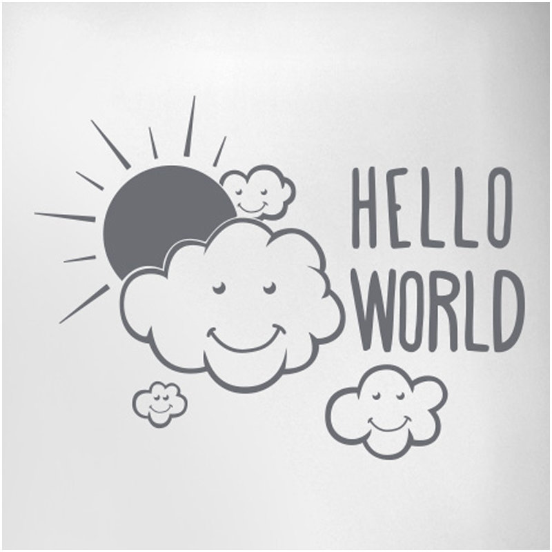 Wall Decal, Grey