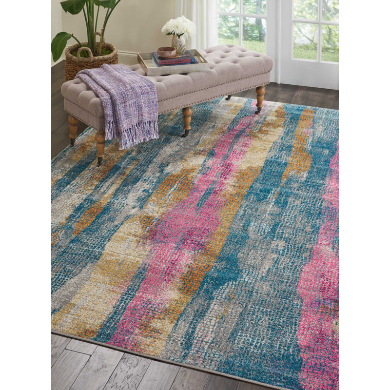 Abstract Indoor Rug, Rectangle 5'3" x 7'3"