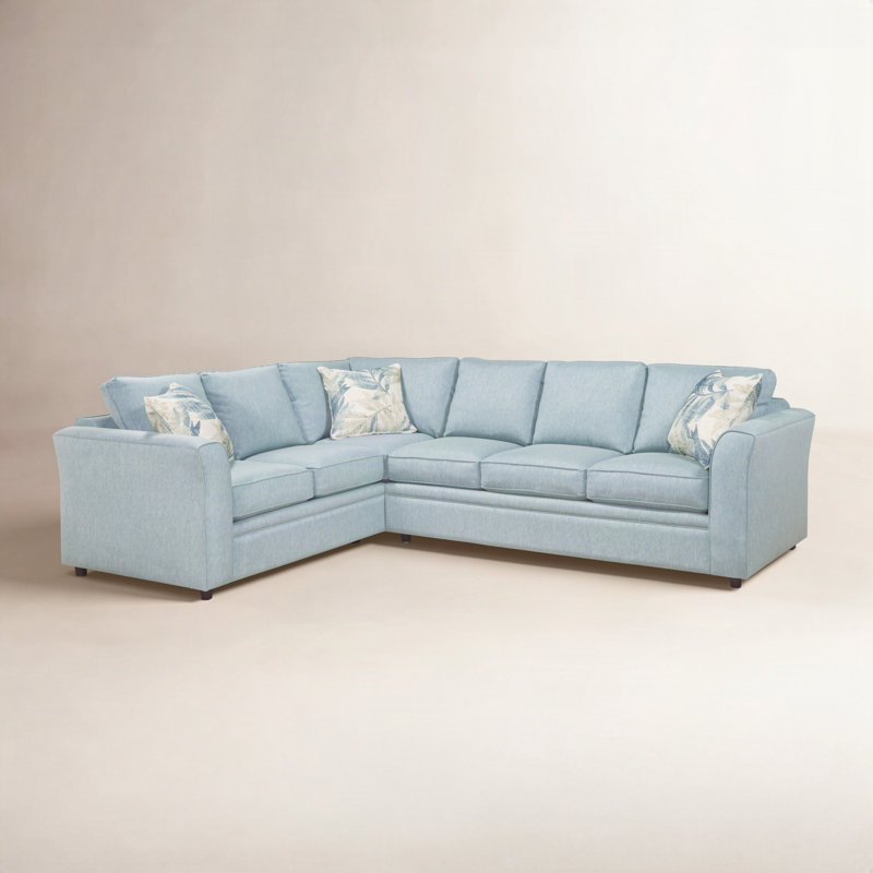 Northfield 2 - Piece Sectional, Left Hand Facing, Basic Blue, 5" Innerspring Mattress