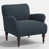 Navy Polyester Blend