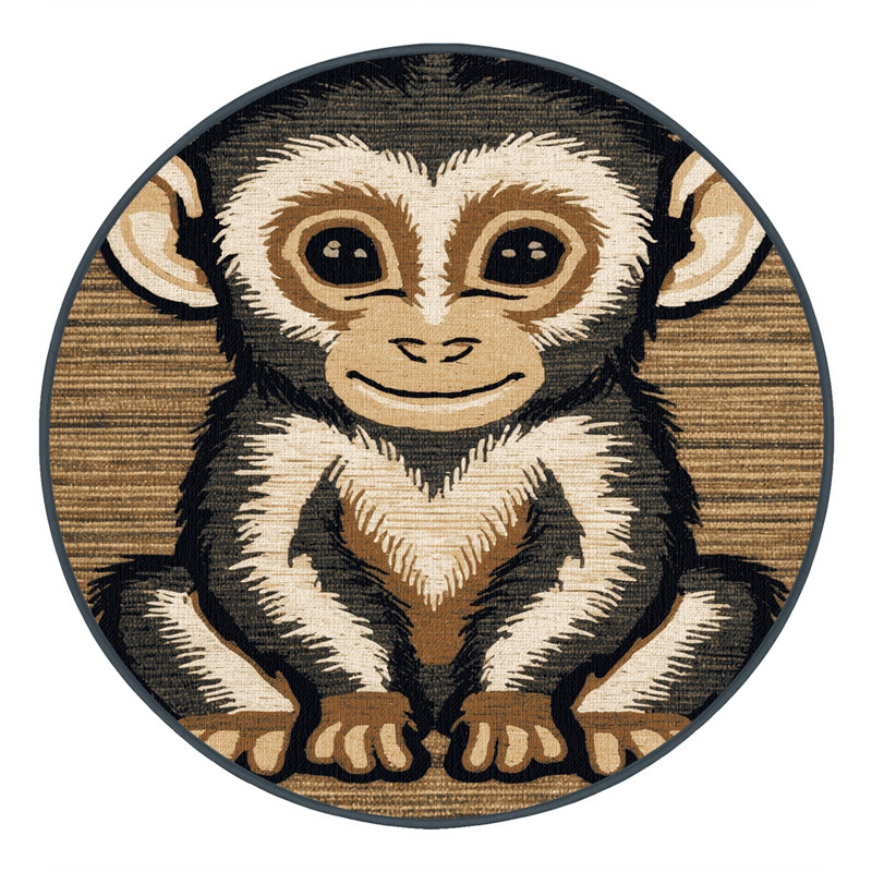 Tapis lavable pour bébé, Rond 4 pi