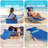 Ostrich The Ladies Comfort Lounger Foldable Beach Pool Tanning Chair, Ocean Blue-1789509768