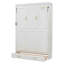 Lit escamotable double avec 2 tiroirs, beige
