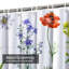 Rideau de douche imperméable avec 12 crochets-104404957