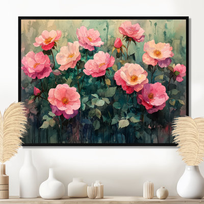 Countryside Spring Symphony Of Roses Field - Roses Wall Art for Living Room