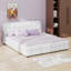 Structure de lit plateforme douce et rembourrée-25746636