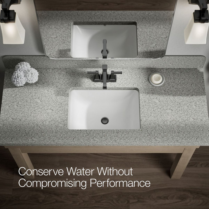 Riff Centerset Bathroom Sink Faucet, 1.0 GPM, Matte Black