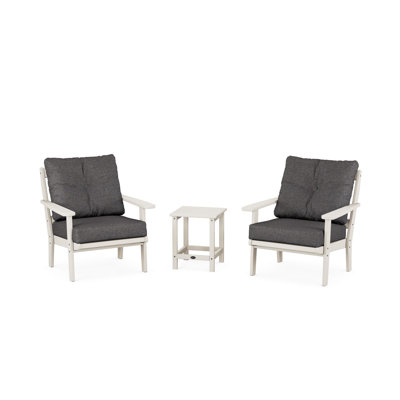 Ensemble de conversation à assise profonde 3 pièces Cape Cod