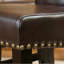 Tabouret de comptoir rembourré avec structure en bois Ansonia (ensemble de 2)