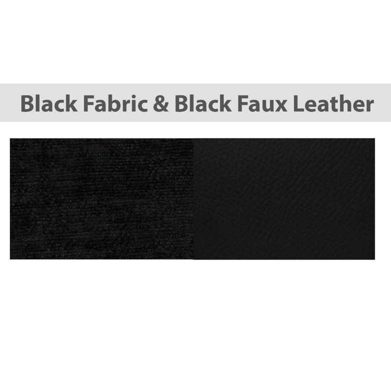 Colin Corner Sofa, Black/Black Chenille