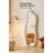 White Full Length Mirror, Wavy Cloud Shaped Fuzzy Boucle Upholstered Mirror,  24" x 68""  