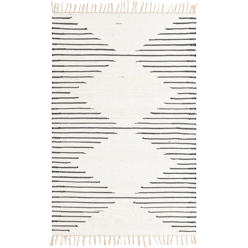 Gwin Cotton Southwestern Indoor Rug, Rectangle 4' x 6'
