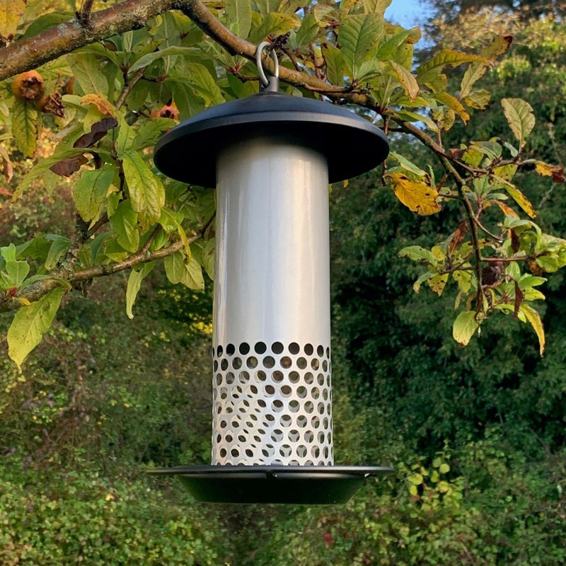 Kucharski Metal Hanging Tube Bird Feeder