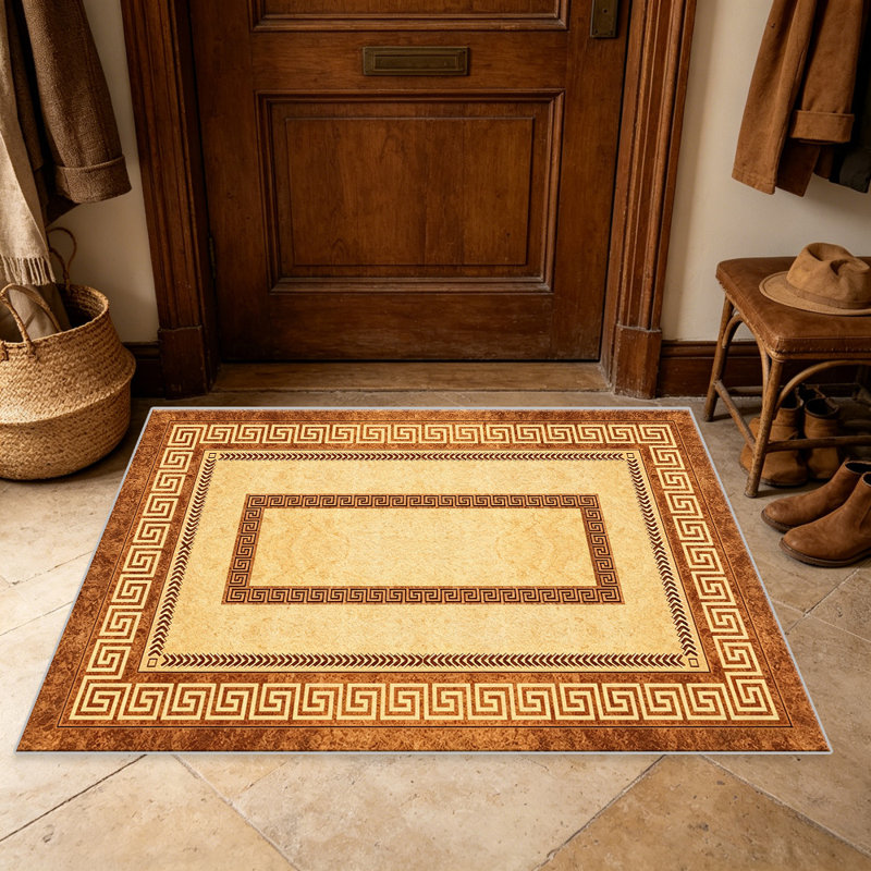 Warm Gold carpet-easy to clean, machine-washable, soft and comfortable; suitable for door mats, kitchens, living rooms, bedrooms, corridors, and laundry areas. Easy to clean, durable carpet for home decoration.