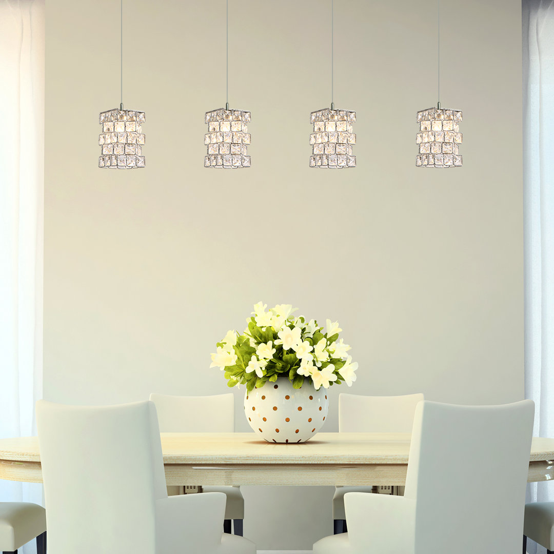 Tidwell 4 - Light Chrome Cluster Pendant Mercer41