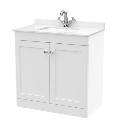 Classique 820mm Single Bathroom Vanity with Drop In Vitreous China Basin