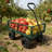Green Wagon Cart For Firewood Transport