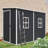 Storage Shed with Floor Resin shed with Two-Window, Waterproof ,Lockable Doors for Patio,Yard,Lawn-111523206-111523208
