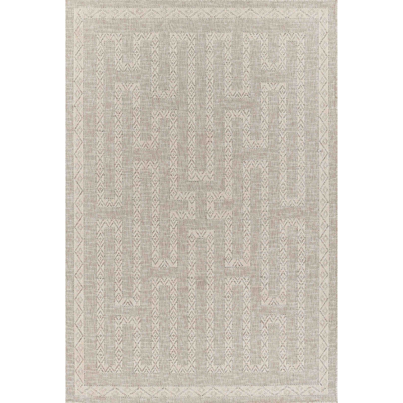 Tapis gris Maze, Rectangle 5 pi 3 po x 7 pi